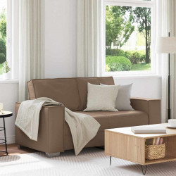 Sofa Cappuccino 160 x 80 x 84 cm tkanina