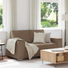 Sofa Cappuccino 160 x 80 x 84 cm tkanina