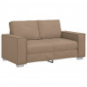 Sofa Cappuccino 160 x 80 x 84 cm tkanina