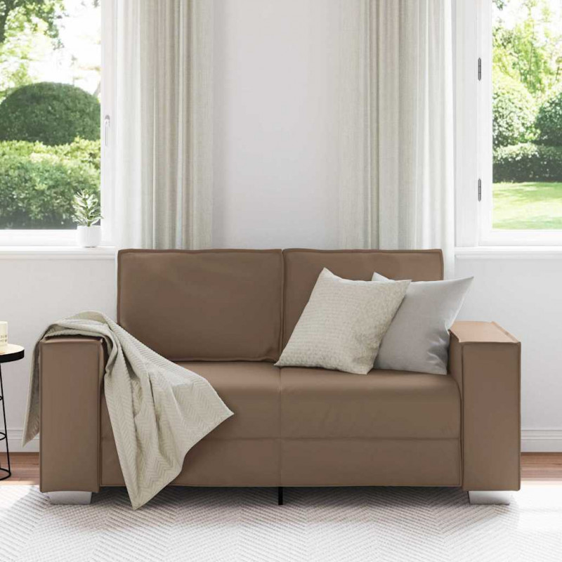 Sofa Cappuccino 160 x 80 x 84 cm tkanina