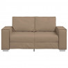 Sofa Cappuccino 160 x 80 x 84 cm tkanina
