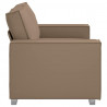 Sofa Cappuccino 160 x 80 x 84 cm tkanina