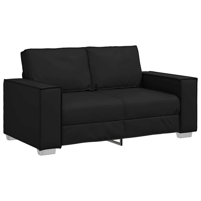 Sofa Czarny 160 x 80 x 84 cm tkanina