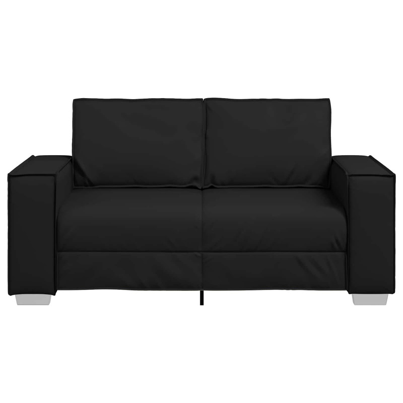 Sofa Czarny 160 x 80 x 84 cm tkanina