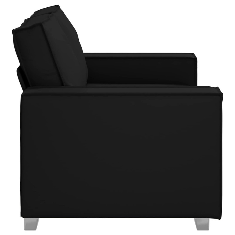 Sofa Czarny 160 x 80 x 84 cm tkanina