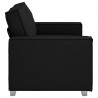 Sofa Czarny 160 x 80 x 84 cm tkanina