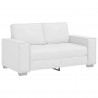Sofa Biały 160 x 80 x 84 cm tkanina