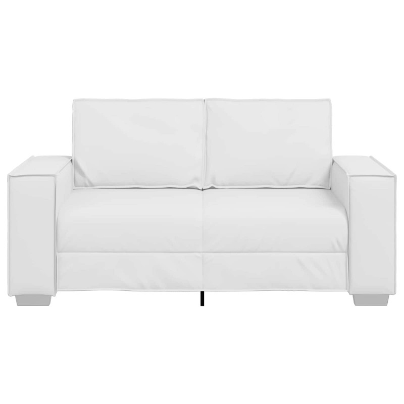 Sofa Biały 160 x 80 x 84 cm tkanina