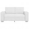 Sofa Biały 160 x 80 x 84 cm tkanina