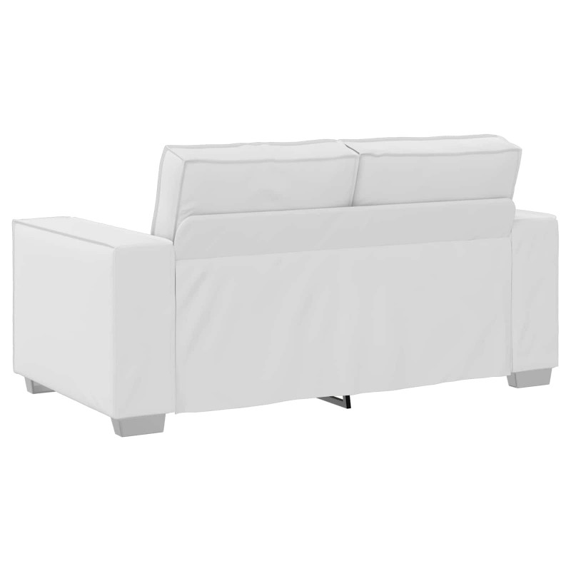 Sofa Biały 160 x 80 x 84 cm tkanina