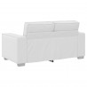 Sofa Biały 160 x 80 x 84 cm tkanina