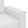 Sofa Biały 160 x 80 x 84 cm tkanina