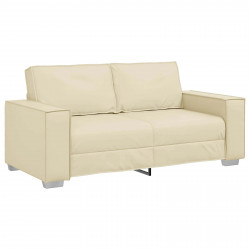 Sofa Kremowy 180 x 80 x 84 cm tkanina