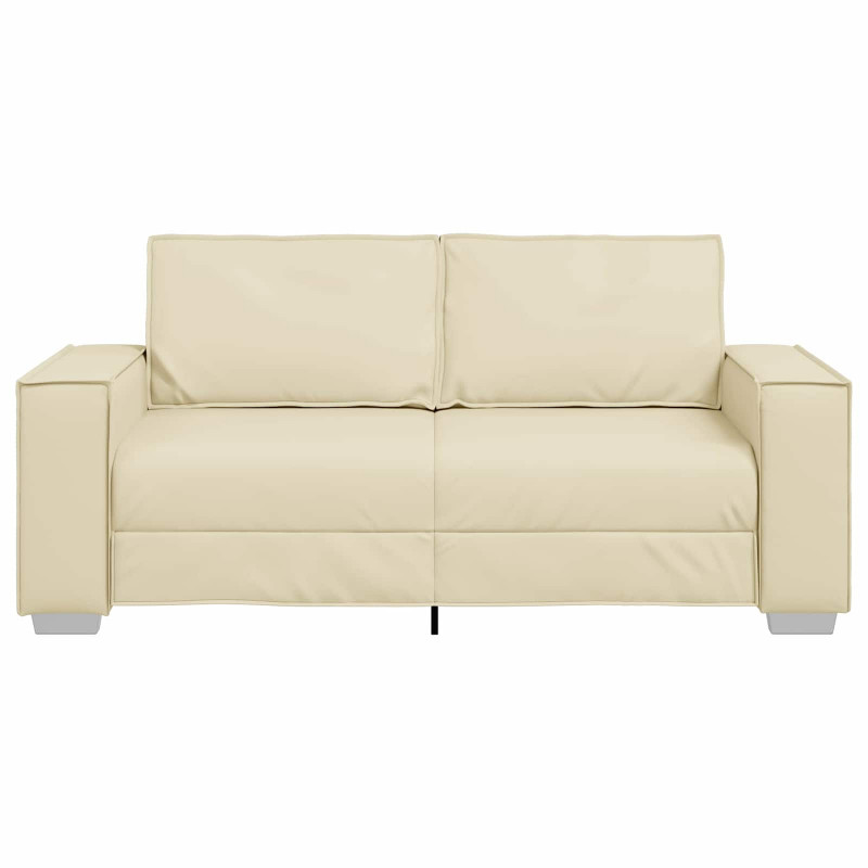 Sofa Kremowy 180 x 80 x 84 cm tkanina