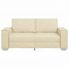 Sofa Kremowy 180 x 80 x 84 cm tkanina