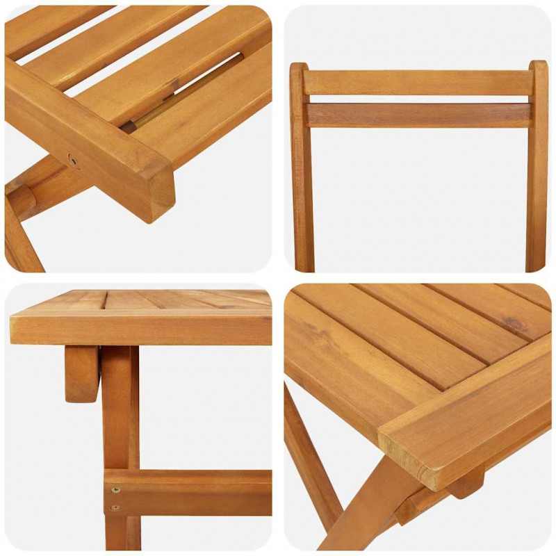 Zestaw bistro 5 pcs Olej Naturalny Lite Drewno Akacji