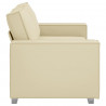 Sofa Kremowy 180 x 80 x 84 cm tkanina