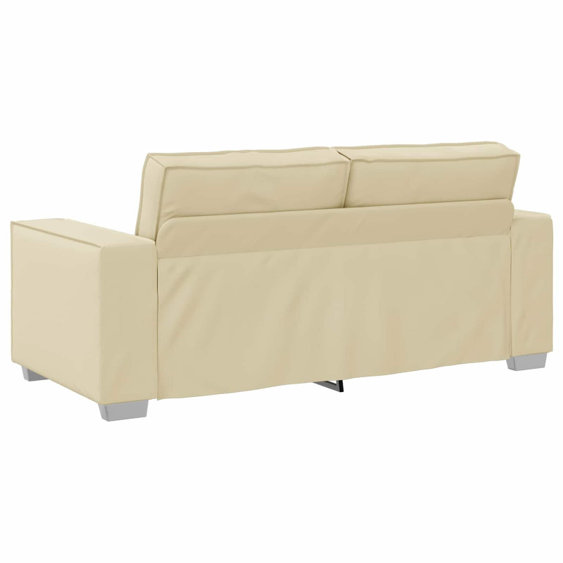 Sofa Kremowy 180 x 80 x 84 cm tkanina