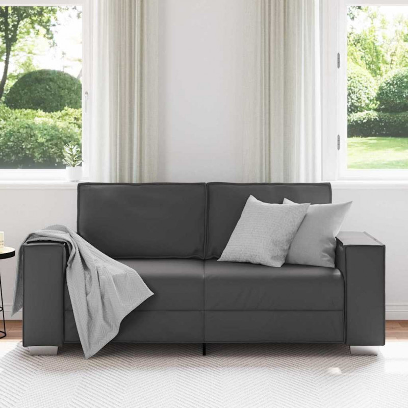 Sofa Szary 180 x 80 x 84 cm tkanina