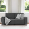 Sofa Szary 180 x 80 x 84 cm tkanina
