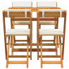 Zestaw bistro 5 pcs Olej Naturalny Lite Drewno Akacji