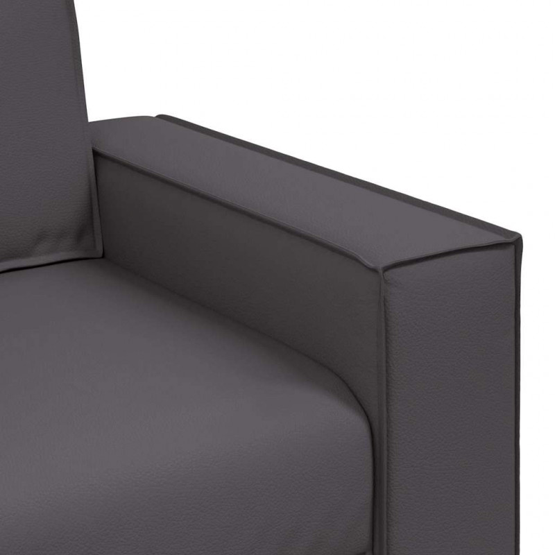 Sofa Szary 180 x 80 x 84 cm tkanina