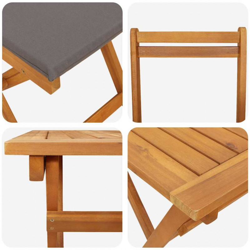 Zestaw bistro 5 pcs Olej Naturalny Lite Drewno Akacji