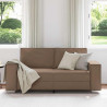 Sofa Cappuccino 180 x 80 x 84 cm tkanina