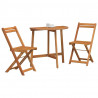 Zestaw bistro 3 pcs Olej Naturalny Lite Drewno Akacji