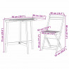 Zestaw bistro 3 pcs Olej Naturalny Lite Drewno Akacji