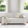Sofa Biały 180 x 80 x 84 cm tkanina