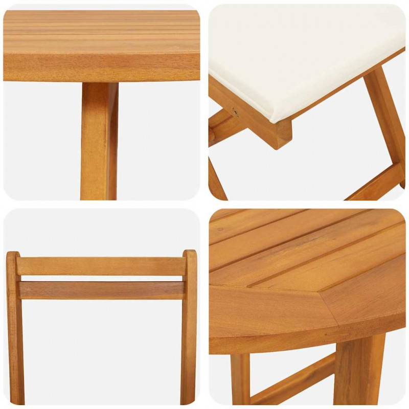 Zestaw bistro 3 pcs Olej Naturalny Lite Drewno Akacji