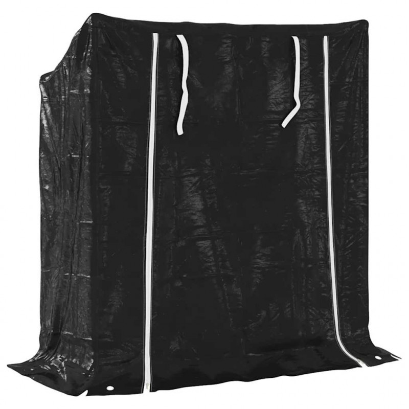Stojak na drewno opałowe z drutem stalowym, 100,5x40,5x110,5 cm