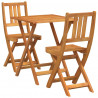 Zestaw bistro 3 pcs Olej Naturalny Lite Drewno Akacji