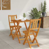 Zestaw bistro 3 pcs Olej Naturalny Lite Drewno Akacji