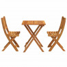 Zestaw bistro 3 pcs Olej Naturalny Lite Drewno Akacji