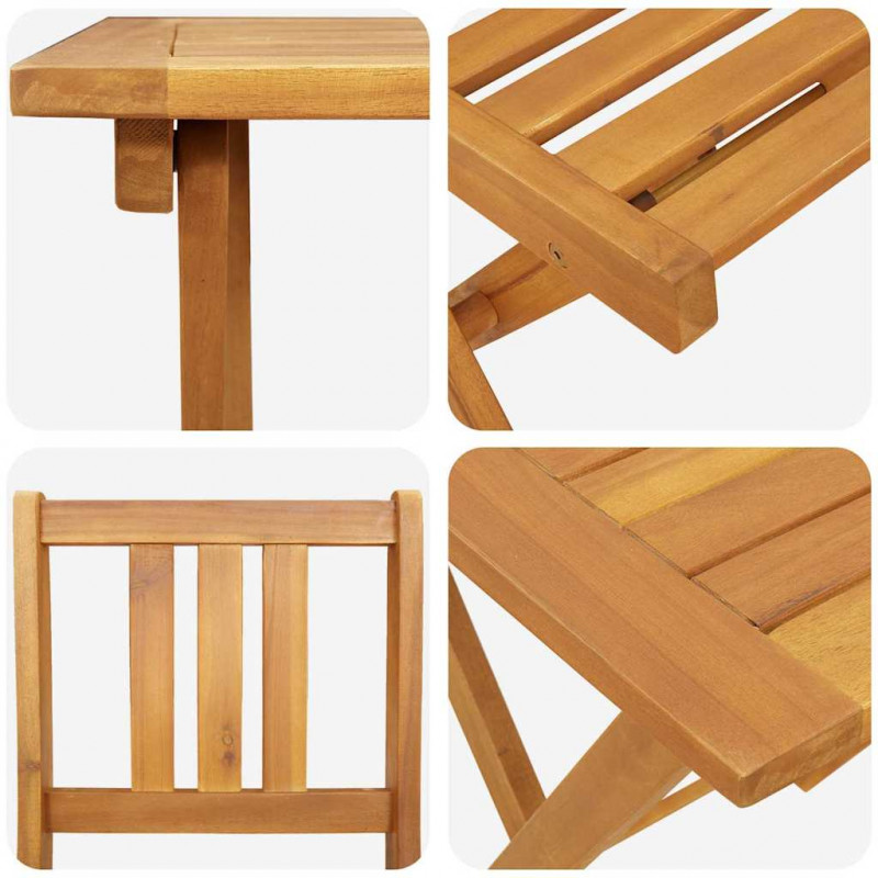 Zestaw bistro 3 pcs Olej Naturalny Lite Drewno Akacji