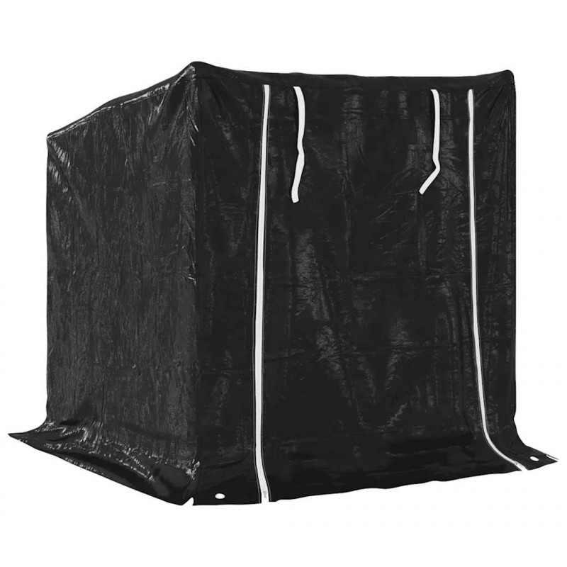 Stojak na drewno opałowe z drutem stalowym, 100,5x100,5x110,5cm