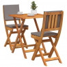 Zestaw bistro 3 pcs Olej Naturalny Lite Drewno Akacji