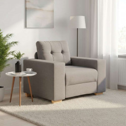 Fotel, taupe, 100x78x80 cm, obity tkaniną
