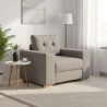 Fotel, taupe, 100x78x80 cm, obity tkaniną