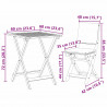 Zestaw bistro 3 pcs Olej Naturalny Lite Drewno Akacji