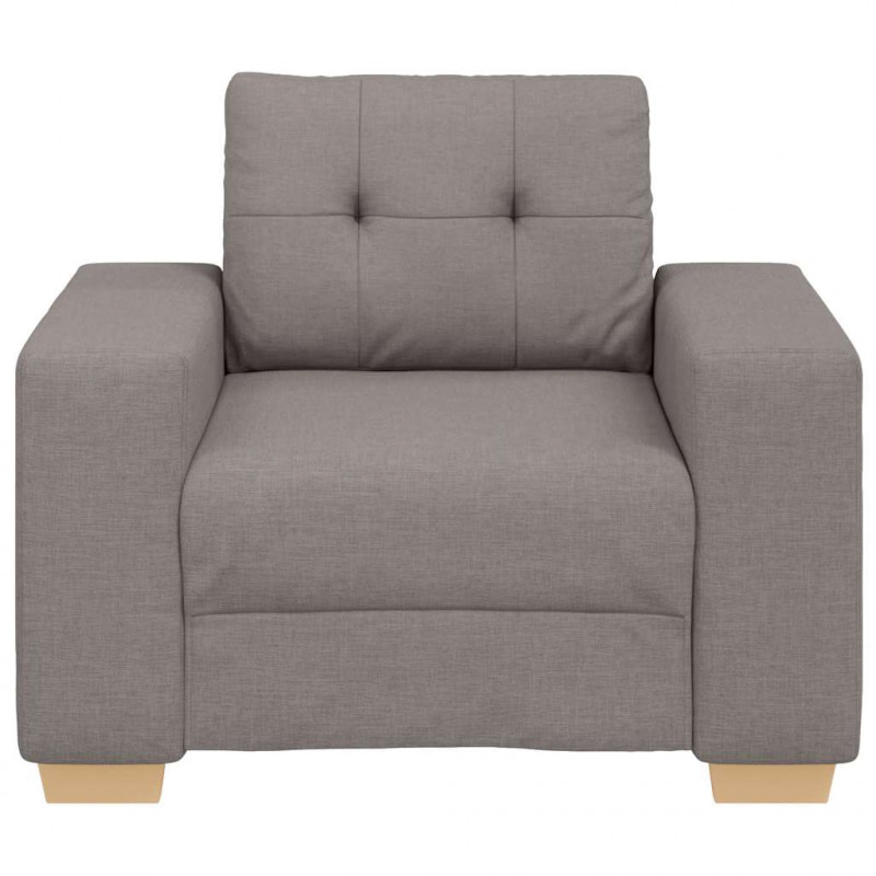 Fotel, taupe, 100x78x80 cm, obity tkaniną