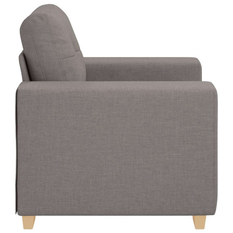 Fotel, taupe, 100x78x80 cm, obity tkaniną