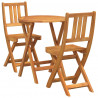 Zestaw bistro 3 pcs Olej Naturalny Lite Drewno Akacji