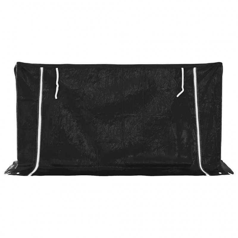 Stojak na drewno opałowe z drutem stalowym, 200,5x60,5x110,5 cm