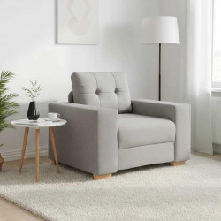 Sofa Fotel, szary chmurowy, 100x78x80 cm, obity tkaniną
