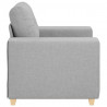 Sofa Fotel, szary chmurowy, 100x78x80 cm, obity tkaniną