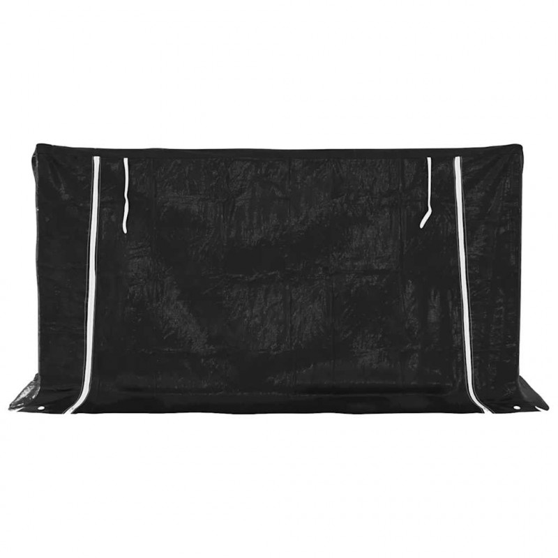 Stojak na drewno opałowe z drutem stalowym, 200,5x80,5x110,5 cm