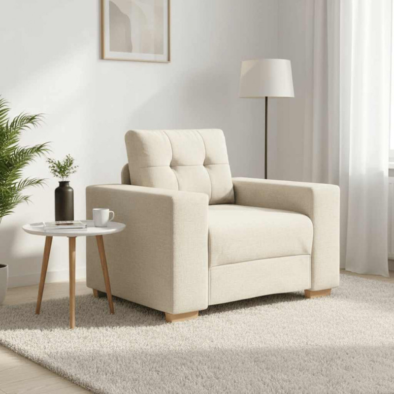 Fotel obity lnem 100x78x80 cm
